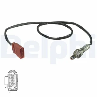 Delphi Lambdasonde nach Katalysator Audi A4 Skoda Superb VW Passat