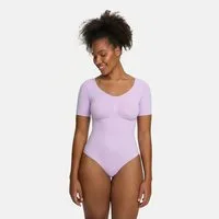 cfab (creamy fabrics) Shaping-Body T-Shirt Bodysuit Sculpting Shapewear mit String-Lavender-5XL (1-tlg)