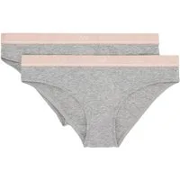 Emporio Armani Slip Brief Stretch Cotton (2-St., enthält 2 gleichfarbige Slips) mit umlaufenden Markenschriftzügen