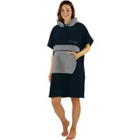 normani Badeponcho Damen Badeponcho, Midilänge, Baumwolle, Kapuze, Schlupf, Badehandtuch aus 100 % saugstarker Baumwolle