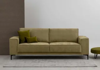 OTTO home 3-Sitzer "OLAND, B: 224 cm - Skandi-Design" Struktur, Flachgewebe, Luxus-Microfaser, Boucle