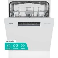 GORENJE Unterbaugeschirrspüler GU642C90W, 9,7 l, 14 Maßgedecke, auto. Türöffnung, Hygiene Programm, Startzeitvorwahl