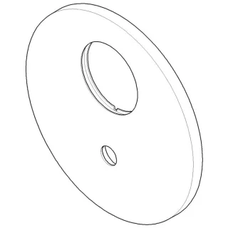 Dornbracht Rosette für Wanne 091102250-33 091102250 D.150 x 9 mm schwarz matt