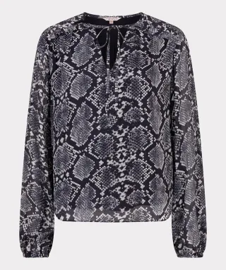 Esqualo - Bluse - City Snake grau - Gr. - 40