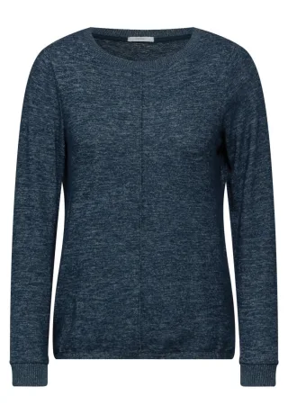 CECIL - Langarmshirt blau - Gr. - XXL