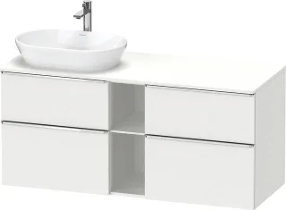 Duravit D-Neo Konsolenwaschtischunterbau wandhängend Weiß Matt 1400x550x664 mm - DE4970L10180000 DE4970L10180000