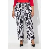 Ulla Popken Schlupfhose Slinkyhose weites gerades Bein Elastikbund