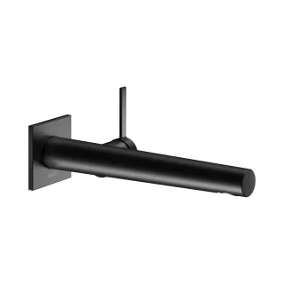 Keuco IXMO Pure Black Selection Waschtischarmatur Unterputz, eckig, Ausladung: 243 mm, schwarz matt 59516372102