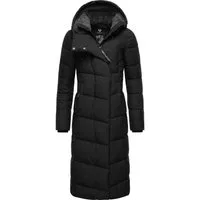 Ragwear Wintermantel Pavla Long extralanger Winterparka mit Teddyfutter und Kapuze