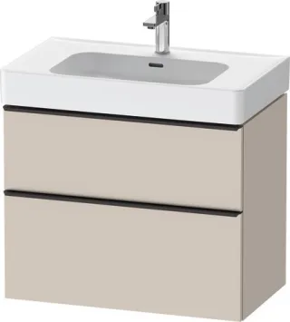 Duravit D-Neo Waschtischunterbau wandhängend Taupe Matt 784x452x625 mm - DE43770BD910000 DE43770BD910000