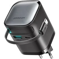 JOYROOM Ladegerät mit einer Leistung von bis zu 65 W integrierten USB-C-Kabel Smartphone-Ladegerät