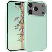 EAZY CASE Handyhülle für Apple iPhone 17 Pro Hülle Silikon 6,3 Zoll, Cover Hülle mit Kameraschutz Bumper Case Slimcover kratzfest Mint Grün