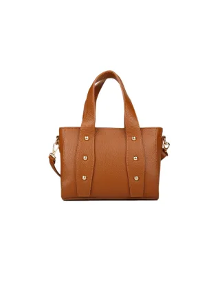 Giulia Monti Schultertasche Golden Brown