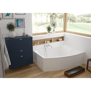Hoesch Largo Badewanne 3693.010 180x130cm, weiss, Ausführung rechts