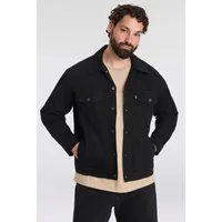 Levi's® Plus Jeansjacke BIG TRUCKER mit Knopfleiste und Brusttaschen