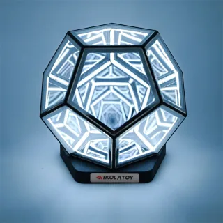 NIKOLATOY Limitless Space Abyss Dodecahedron Night Lamp Creative Desktop Ornaments Decorative Lights