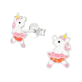 S??e Einhorn Ohrringe aus 925 Silber