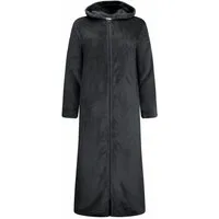 Rungassi Unisex-Bademantel Exklusiver Unisex Fleece Bademantel mit Kapuze und Reißverschluss