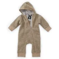 Ehrenkind Fleeceoverall mit Kapuze, Wollfleece aus feinster Merinowolle (100% Bio-Merinowolle, Atmungsaktiv & temperaturausgleichend) Wollfleece-Overall