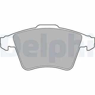Delphi Bremsbel?ge vorne Fiat Talento Jaguar S-Type VW Touareg