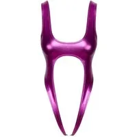 Cottelli Collection Body Minimalistischer und po-freier Body in Metall-Pink (1-tlg) Elastisch & weich für hohen Tragekomfort