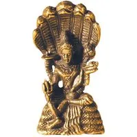Saraswati Dekofigur Vishnu sitzend Messing 3cm
