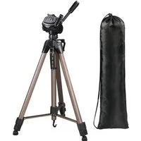 Hama Dreibein Fotostativ, Kamera Stativ, 3-Wege-Kopf, Star 63, 66-166 cm Dreibeinstativ
