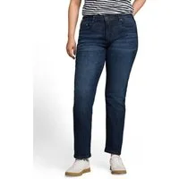 TOM TAILOR PLUS 5-Pocket-Jeans mit Leo-Print auf der Innenseite / Große Größen