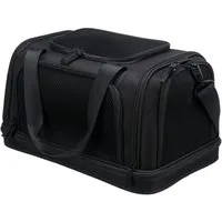 TRIXIE Tiertransporttasche Airline Tasche Plane - schwarz - 28 × 25 × 44 cm
