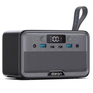 [EU Direct] DaranEner R100 Lite 100W Portable Power Station 89.6Wh LiFePO4 Battery Solar Power Bank, Portable Charger Sm