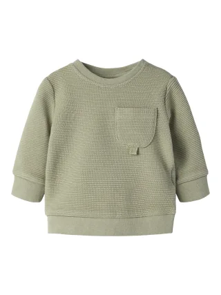 NAME IT - NBMBALDRIAN LS O-NECK Vintage Khaki - Gr. - 62
