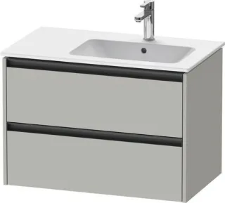 Duravit Ketho.2 Waschtischunterbau wandhängend Betongrau Matt 810x480x549 mm - K25268007070000 K25268007070000