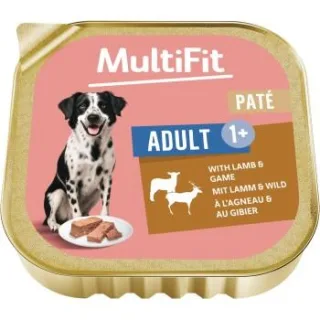 MultiFit Nassfutter Hund Pastete mit Lamm und Wild 36x300 g