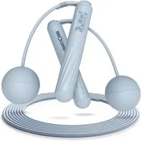 NEOLYMP Springseil 2in1 Springseil mit Zähler, Stahlseil & Cordless Modus, Digitaler Sprungzähler, LCD-Display, 2in1 Cordless-Modus
