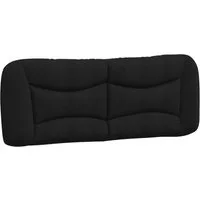 vidaXL Bett Kopfteil-Kissen "Hvar" Schwarz 140 cm Stoff (1-tlg)