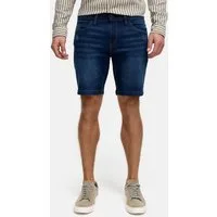 Indicode Jeansshorts Herren INMCFly Jeans Shorts Herrenshorts stretchy Denim-Shorts mit crushed washing