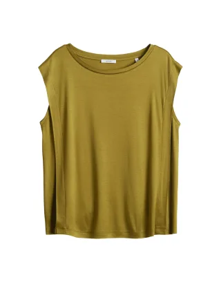 Opus - Regular Jerseyshirt - Sallo grün - Gr. - 38