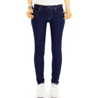 be styled Röhrenjeans Mid Waist Röhrenjeans Skinny Fit Stretch Hose - Damen - j11e-1 mit Stretch-Anteil