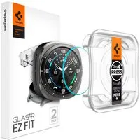 Spigen Displayschutzfolie 2x Panzerglas für Samsung Galaxy Watch Ultra Panzerfolie Schutzglas, 2 Stück, 47mm, 9H Hartglas, Blasenfreie Montage, Anti‑Fingerprint