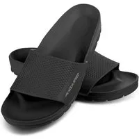Aqua Speed Badelatschen OSLO + kl. Fasertuch Damen und Herren Duschsandalen Badepantolette