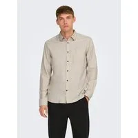ONLY & SONS Langarmhemd ONSROAD LIFE REG MELANGE LS SHIRT NOOS