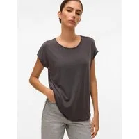 Vero Moda T-Shirt VMAVA PLAIN SS TOP JRS NOOS Materialmix, regular fit