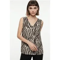 Vero Moda V-Shirt VMEASY JOY S/L V-NECK TOP WVN GA Viskose, regular fit