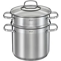 RÖSLE Spaghettitopf ELEGANCE, Edelstahl 18/10 (1-tlg), mit Pastaeinsatz und Innenskalierung, 5 Liter, Induktion