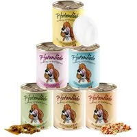 Pfotenliebe Schnupperpaket für Hunde 6x400g, Nassfutter für: Hunde