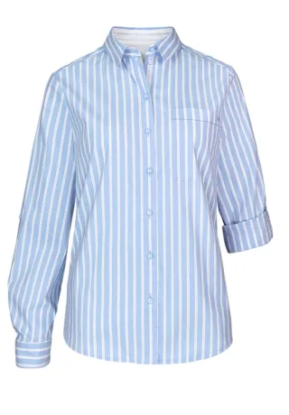 BIANCA Moden GmbH & Co. KG - ANINA powder blue stripe - Gr. - 46