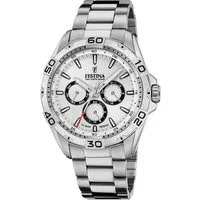 Festina Multifunktionsuhr F20623/1, Armbanduhr, Quarzuhr, Herrenuhr, Edelstahlarmband,bis 10bar wasserd.