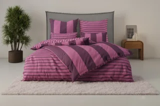 OTTO home Bettwäsche "Sari" 2 in verschiedenen Qualitäten, moderne Bettwäsche mit Streifen