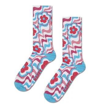 happy socks - Flowy Flower Sock Grün - Gr. - 38