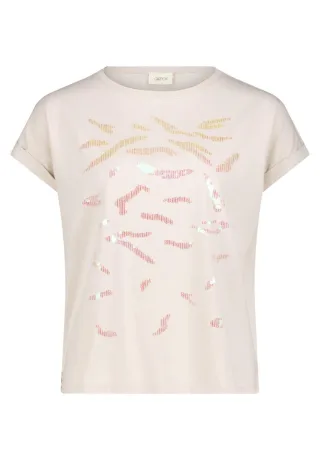 CARTOON - T-Shirt mit Frontprint beige - Gr. - 36